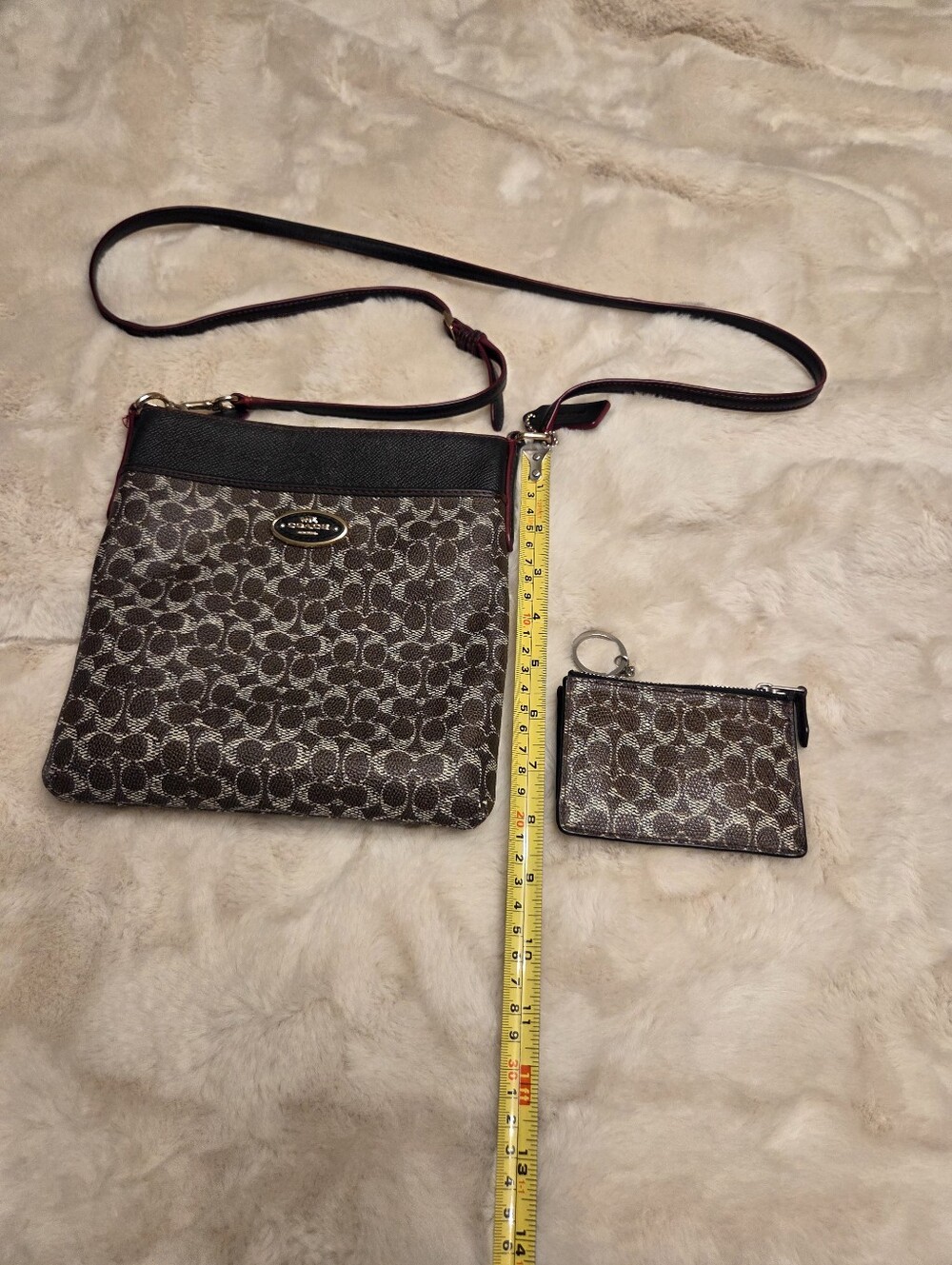 Coach Brown Signature Crossbody with Coin Pouch - Picture 11 of 11